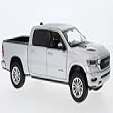 Dodge Ram 1500 Cabine Dupla Laramie Prata 2019 Modelo Carro Motormax 1 24