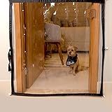 Dog Door Mabuu Tela De Proteção Para Portas Preto 80 X 90
