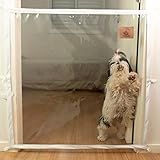 Dog Door Tela De Proteção De Portas Para Pets E Cachorros 80Cm X 90Cm Transparente