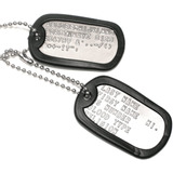Dog Tag 2 Plaquetas De Identificação Inox Gravação Gratis
