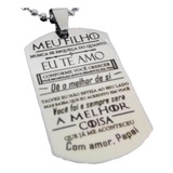 Dog Tag Placa De Identificação Militar Personalizada