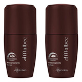 Dois Desodorantes Antitransp Roll on Malbec 55ml Boticário