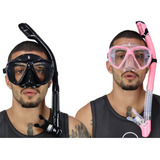 Dois Kits De Mergulho Dive Motion Dive Master Rosa preto
