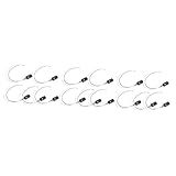 DOITOOL 15 Peças Lâmpada De Cristal Vela Lâmpadas De Teto Suporte De Lâmpada Adaptador Suporte De Luz De Teto Luzes LED Suporte De Linha De Lâmpada Colete De Gelo E12 Base De Folha