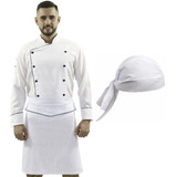 Dolma Chef De Cozinha Unissex Branco