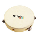 Dolphin Pandeiro Infantil 6 Madeira Pele Animal 8460 Full Cor Natural