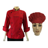 Doma Feminina Chapeu Gastronomia Chef Jaqueta Xgg Ou Xxgg