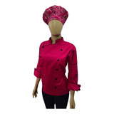 Doma Feminina Chapeu Gastronomia Chef Jaqueta Xgg Ou Xxgg