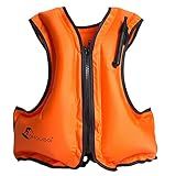 Domary Colete De Natação Inflável Adulto Colete Salva Vidas Para Mergulho Com Snorkel Flutuante Natação Deriva Surf Esportes Aquáticos Salvamento De Vidas