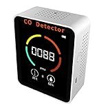 Domary Monitor De Qualidade Do Ar 3 Em 1 BT Medidor De CO Detector De Monóxido De Carbono CO Temperatura Umidade Monitoramento Suporte APP Controle Com Função De Alarme Para Carro De Escritório Doméstico