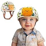 Domayllay Capacete De Bebê Para Caminhar Capacete De Segurança Infantil Macio Capacete De Bebê De 1 A 2 Anos Para Protetor De Cabeça Antiqueda Ajustável Respirável Tigre Pequeno Grande 