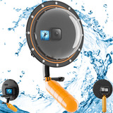 Dome Para Gopro Hero 9 10 11 12 Black Telesin 6 Polegadas
