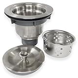 Dona D Cor- Valvula Pia Cozinha 4 1-2 Aço Inox Com Cesto Higiênico Removível Ralo Pia Escoamento Basket Inox Escovado Fosco