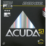 Donic Acuda S1 Turbo Rápida Borracha Tênis De Mesa