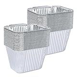 DONSIQIZZ Pacote Com 40 Forros Para Bandejas De Gordura Para Pit Boss 2 3 4 Queimadores Ultimate Griddles E Pitboss 4Bgs D Blue Rhino Razor E Country Smokers 4 Queimadores Portáteis A Gás Griddle D