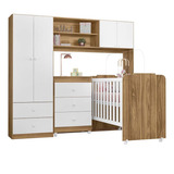 Dormitorio Infantil Conjugado Guarda Roupa berço Amore