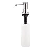 Dosador E Dispenser De Detergente Líquido Inox 304 Escovado Modelo Americano De Pia Embutir 500ml WT F52E