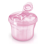 Dosador Pote De Leite Porta Leite Em Pó Avent Rosa