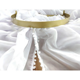 Dossel Com Cortinado Voil Para Cama Solteiro