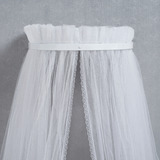 Dossel Mosquiteiro Infantil Berço Quarto Bebê Liso Branco