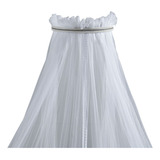 Dossel Mosquiteiro Quarto Infantil Luxo Perola Strass Branco