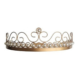 Dossel Parede Com Pérolas Dourado Suporte Para Mosquiteiro