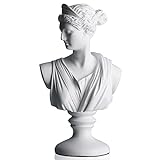 DOVDOV Artemis Busto Grande Estátua De Deusa Grega Grande Série De Amantes De Estátua De Gesso Jovem Vênus Perfeito Para Sala De Estar Escritório Estante De Estante Decoração De Casa Grandes Esculturas Antigas E Estátuas