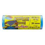 Dover roll Saco Para Lixo Com Alça 50l Super Forte 20 Unidades