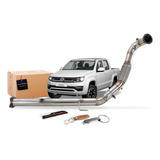 Downpipe Aço Inox 304 Amarok V6 Diesel 225cv Escapamento 3po