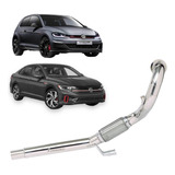 Downpipe Golf Mk7 Mk7 5 Gti Jetta Gli A3 2 0 220cv 3pol Inox