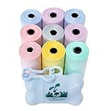 Downtown Pet Supply Dog Poop Bags Lavender Scented  180 CT   Pastel Rainbow Bags   1 Dispenser  Waste Bag Dispenser Clips To Dog Leashes Bags   Dog Harnesses  Poop Scoop Bags Are Leak Proof Bags