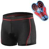 DOYING Homens Ciclismo Roupa Interior Shorts Respirável Gel Acolchoado MTB Ciclismo Calções