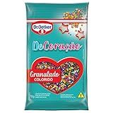 Dr- Oetker Confeito Granulado Colorido Crocante- Sabor Baunilha- Decoração E Finalização De Doces E Sobremesas- 70g
