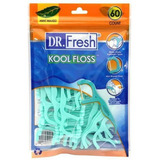 Dr Fresh Kool Fio Dental Encerado Sabor Menta Pack 60 Floss