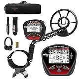 DR-ÖTEK Kit De Detector De Metal Leve Para Adultos- Função Pinpointer Profissional- Bobina à Prova D-água- LCD Retroiluminado- Modo De Memória Inovador- Conjunto Com Acessórios Escavador-