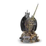 Dragão Guardião Tesouro Escultura Estátua Decorativa