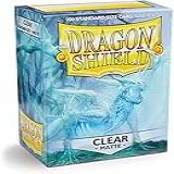 Dragon Shield Matte Clear 100 Deck Protective Sleeves In Box Standard Size For Magic He Gathering 66x91mm 