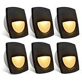 Dream Lighting Luminária De Iluminação De 12 Volts Preta à Prova D água De Cortesia Deck Paisagem Para Trailers Náutico Barco Montagem Embutida 0 15 Watts IP65 Branco Quente Pacote Com 6