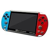 DREAMHAX X7 Plus Handheld Game Console With Preload 10000 Games Portable Video Games Support HDMI Output Double Player Classic Arcade Retro Game Player Gameboy Gift Present 4 3 Screen Red Blue 