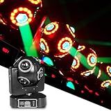Dreamland Moving Head Beam Light LED RGBW Rotação Moving Head Disco Light DJ Lights DMX 512 Com Som Ativado Para O Stage Lighting Party Disco Club Futebol 