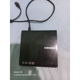 Drive Leitor Gravador Externo De Dvd Usb Samsung C Cabo Preto