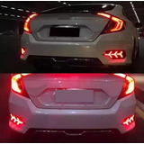 Drl Defletor Traseiro Honda Civic 2017 G10 Com F Seta