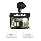 DRLOKPAK Carteira Impermeável Para Surfar Porta Chaves De Carro Porta Chaves à Prova D água Porta Chaves Dinheiro Cartão De Crédito Preto 
