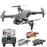 Drone Com Camera 4k L900 Pro Full HD Duas Cameras GPS WIFI FPV Transmissão Em Tempo Real Brushless 1-2km Profissional Com Case - Preto 1 Bateria - Case