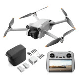 Drone Dji Mini 3 Pro 4k Fly More Combo Controle Remoto Rc Cor Cinza