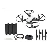 Drone Dji Tello 3 Baterias 4 Hélices Adc Carregador