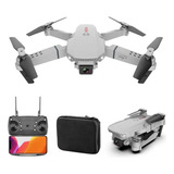 Drone E88 Pro 4k 2 Câmeras Hd1080mp Wifi 1 Bateria Cor Preto