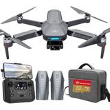 Drone Kf101 Max s Câmera 4k Gps Gimbal 3 Eixos 2 Baterias Cor Cinza