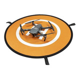 Drone Pad Pista De Landing Pouso 55 Cm Laranja Azul Top