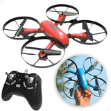 Drone Voador Brinquedo Controle Remoto Led Recarregável